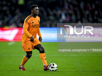 Real Madrid CF legend Clarence Seedorf participates in the match between Ajax Legends and Real Madrid Legends at the Johan Cruijff ArenA for...