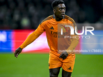 Real Madrid CF legend Clarence Seedorf participates in the match between Ajax Legends and Real Madrid Legends at the Johan Cruijff ArenA for...