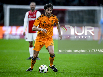 Real Madrid CF legend player Esteban Granero participates in the match between Ajax Legends and Real Madrid Legends at the Johan Cruijff Are...