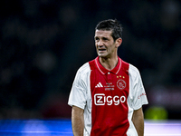 AFC Ajax Amsterdam legend Cristian Chivu participates in the match between Ajax Legends and Real Madrid Legends at the Johan Cruijff ArenA f...