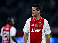 AFC Ajax Amsterdam legend Cristian Chivu participates in the match between Ajax Legends and Real Madrid Legends at the Johan Cruijff ArenA f...