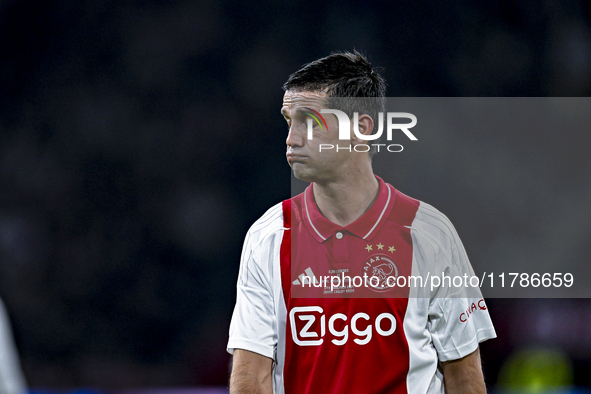 AFC Ajax Amsterdam legend Cristian Chivu participates in the match between Ajax Legends and Real Madrid Legends at the Johan Cruijff ArenA f...