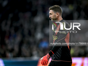 AFC Ajax Amsterdam legend goalkeeper Maarten Stekelenburg participates in the match between Ajax Legends and Real Madrid Legends at the Joha...