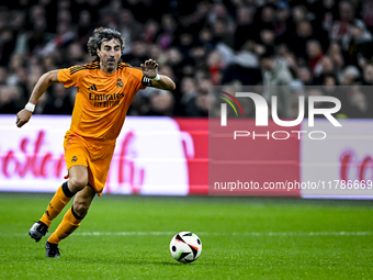 Real Madrid CF legend player Jose Amavisca participates in the match between Ajax Legends and Real Madrid Legends at the Johan Cruijff ArenA...