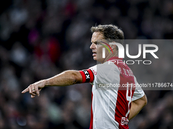 AFC Ajax Amsterdam legend Frank de Boer participates in the match between Ajax Legends and Real Madrid Legends at the Johan Cruijff ArenA fo...