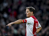 AFC Ajax Amsterdam legend Frank de Boer participates in the match between Ajax Legends and Real Madrid Legends at the Johan Cruijff ArenA fo...