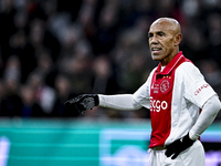 AFC Ajax Amsterdam legend Simon Tahamata participates in the match between Ajax Legends and Real Madrid Legends at the Johan Cruijff ArenA f...