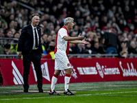 AFC Ajax Amsterdam legend player Dick Schoenaker participates in the match between Ajax Legends and Real Madrid Legends at the Johan Cruijff...