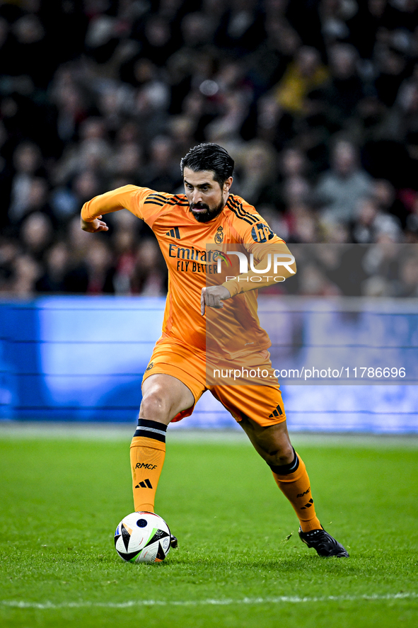 Real Madrid CF legend player Ruben de la Red participates in the match between Ajax Legends and Real Madrid Legends at the Johan Cruijff Are...