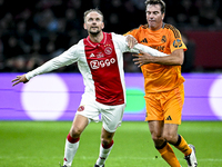 AFC Ajax Amsterdam legend Siem de Jong and Real Madrid CF legend Francisco Pavon participate in the match between Ajax Legends and Real Madr...