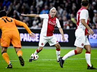 AFC Ajax Amsterdam legend player Dick Schoenaker participates in the match between Ajax Legends and Real Madrid Legends at the Johan Cruijff...