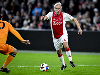 AFC Ajax Amsterdam legend player Dick Schoenaker participates in the match between Ajax Legends and Real Madrid Legends at the Johan Cruijff...