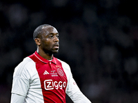 AFC Ajax Amsterdam legend Kiki Musampa participates in the match between Ajax Legends and Real Madrid Legends at the Johan Cruijff ArenA for...