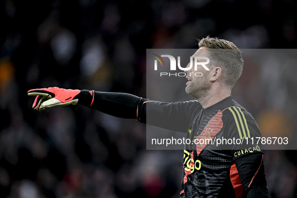 AFC Ajax Amsterdam legend goalkeeper Maarten Stekelenburg participates in the match between Ajax Legends and Real Madrid Legends at the Joha...