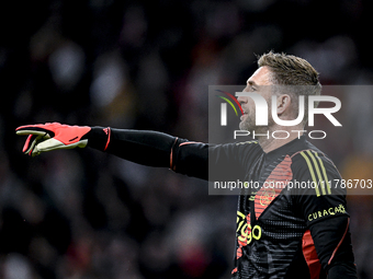 AFC Ajax Amsterdam legend goalkeeper Maarten Stekelenburg participates in the match between Ajax Legends and Real Madrid Legends at the Joha...