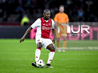 AFC Ajax Amsterdam legend Eyong Enoh participates in the match between Ajax Legends and Real Madrid Legends at the Johan Cruijff ArenA for t...