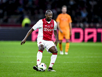 AFC Ajax Amsterdam legend Eyong Enoh participates in the match between Ajax Legends and Real Madrid Legends at the Johan Cruijff ArenA for t...