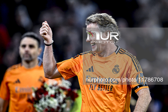 Real Madrid CF legend player Steve McManaman participates in the match between Ajax Legends and Real Madrid Legends at the Johan Cruijff Are...