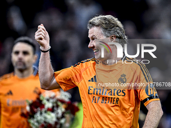 Real Madrid CF legend player Steve McManaman participates in the match between Ajax Legends and Real Madrid Legends at the Johan Cruijff Are...