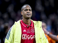 AFC Ajax Amsterdam legend Patrick Kluivert participates in the match between Ajax Legends and Real Madrid Legends at the Johan Cruijff ArenA...