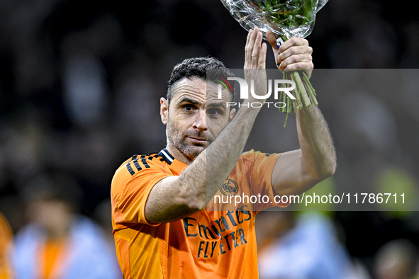 Real Madrid CF legend player Antonio Nunez participates in the match between Ajax Legends and Real Madrid Legends at the Johan Cruijff ArenA...