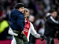 AFC Ajax Amsterdam legend Simon Tahamata participates in the match between Ajax Legends and Real Madrid Legends at the Johan Cruijff ArenA f...