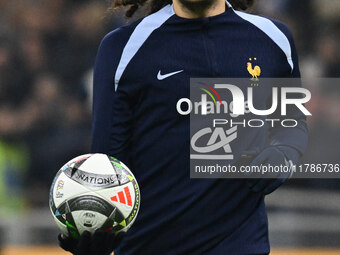 Matteo Guendouzi (FRA) participates in the UEFA National League Matchday 6 match between Italy and France at the San Siro Stadium in Milan,...