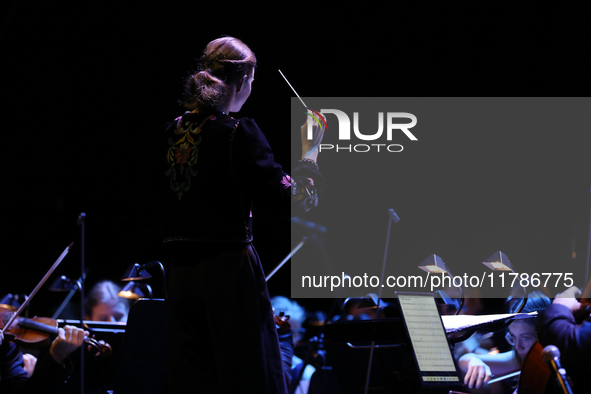 An orchestra concert takes place during the Gala of the 35th Anniversary of the Scouting Association of the Republic of Poland (ZHR) at the...