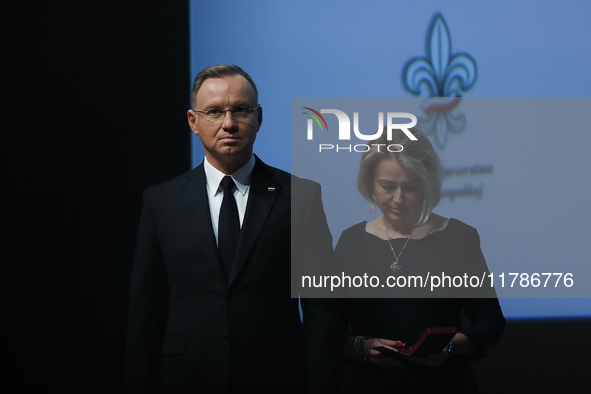 President of the Republic of Poland, Andrzej Duda, attends the Gala of the 35th Anniversary of the Scouting Association of the Republic of P...