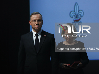 President of the Republic of Poland, Andrzej Duda, attends the Gala of the 35th Anniversary of the Scouting Association of the Republic of P...