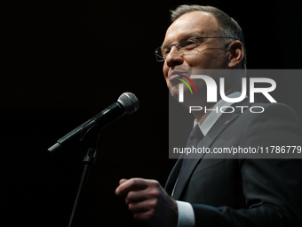 President of the Republic of Poland, Andrzej Duda, attends the Gala of the 35th Anniversary of the Scouting Association of the Republic of P...