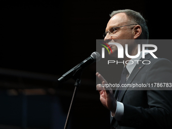 President of the Republic of Poland, Andrzej Duda, attends the Gala of the 35th Anniversary of the Scouting Association of the Republic of P...