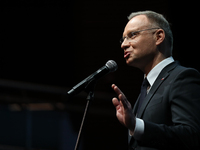 President of the Republic of Poland, Andrzej Duda, attends the Gala of the 35th Anniversary of the Scouting Association of the Republic of P...