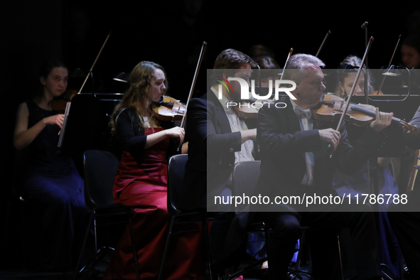 An orchestra concert takes place during the Gala of the 35th Anniversary of the Scouting Association of the Republic of Poland (ZHR) at the...