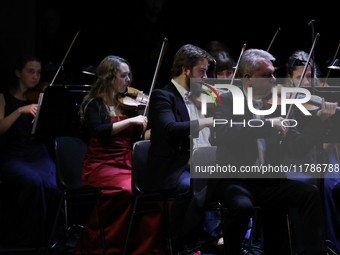 An orchestra concert takes place during the Gala of the 35th Anniversary of the Scouting Association of the Republic of Poland (ZHR) at the...