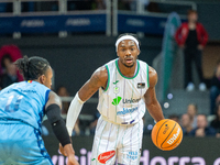 Kendrick Perry of UCAM Murcia is in action during the Liga Endesa 2024-2025 match between Morabanc Andorra and UCAM Murcia at Poliesportiu d...