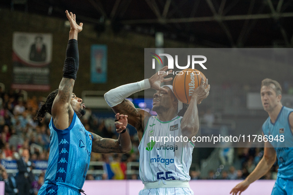 Kendrick Perry of UCAM Murcia is in action during the Liga Endesa 2024-2025 match between Morabanc Andorra and UCAM Murcia at Poliesportiu d...