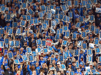 DETROIT,MICHIGAN-NOVEMBER17:  Fans hold third down signs in the stands during a game between the Detroit Lions and the Jacksonville Jaguars...