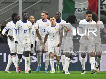 Adrien Rabiot (FRA) celebrates after scoring the goal of 0-1 during the UEFA Nations League Matchday 6 match between Italy and France at the...