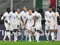 Adrien Rabiot (FRA) celebrates after scoring the goal of 0-1 during the UEFA Nations League Matchday 6 match between Italy and France at the...