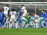 Adrien Rabiot (FRA) scores the goal for 0-1 during the UEFA Nations League Matchday 6 match between Italy and France at the San Siro Stadium...