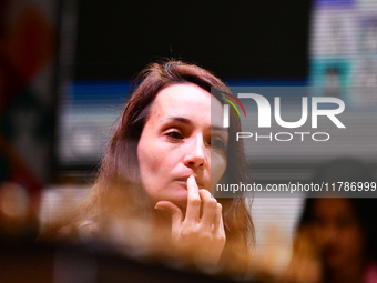 Russian grandmaster Kateryna Lagno plays chess during the 6th TATA Steel Chess India Tournament at Dhono Dhanyo Auditorium in Kolkata, India...