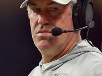 DETROIT,MICHIGAN-NOVEMBER 7:  Jacksonville Jaguars head coach Doug Pederson looks on from the sidelines during a game between the Detroit Li...