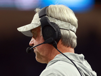 DETROIT,MICHIGAN-NOVEMBER 7:  Jacksonville Jaguars head coach Doug Pederson looks on from the sidelines during a game between the Detroit Li...