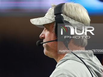 DETROIT,MICHIGAN-NOVEMBER 7:  Jacksonville Jaguars head coach Doug Pederson looks on from the sidelines during a game between the Detroit Li...