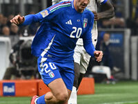 Andrea Cambiaso (ITA) is in action during the UEFA Nations League Matchday 6 match between Italy and France at the San Siro Stadium in Milan...