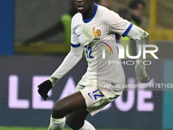 Randal Kolo Muani (FRA) is in action during the UEFA Nations League Matchday 6 match between Italy and France at the San Siro Stadium in Mil...