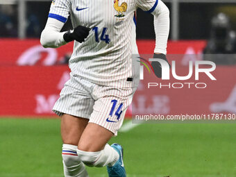 Adrien Rabiot (FRA) plays during the UEFA Nations League Matchday 6 match between Italy and France at the San Siro Stadium in Milan, Italy,...