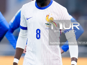 Manu Kone' of France looks on during the UEFA Nations League 2024/25 League A Group 2 match between Italy and France at Stadio Giuseppe Meaz...