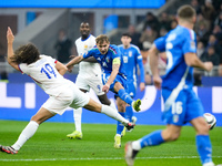 Nicolo' Barella of Italy during the UEFA Nations League 2024/25 League A Group 2 match between Italy and France at Stadio Giuseppe Meazza on...